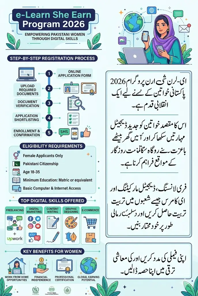 e-Learn She Earn Program 2026 Requirements For Registration Full Details Step By Step