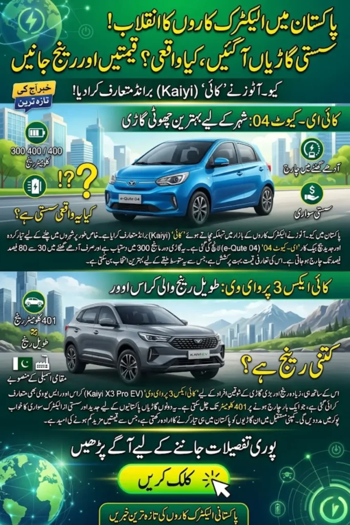 Kaiyi e-Qute 04 Price in Pakistan, Features Range & Specifications 2026