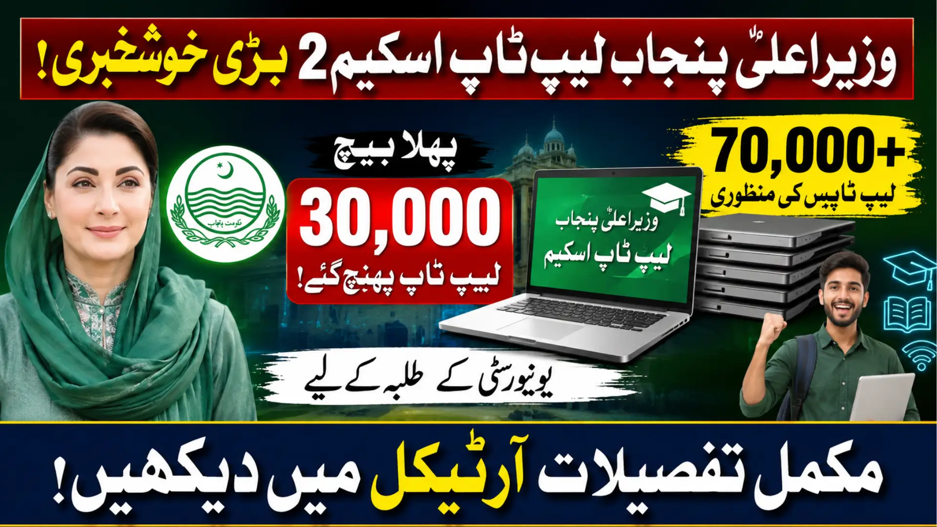 CM Laptop Scheme Phase 2: 30,000 Laptops Arrive in Punjab as 70,000 Students to Receive Free Laptops