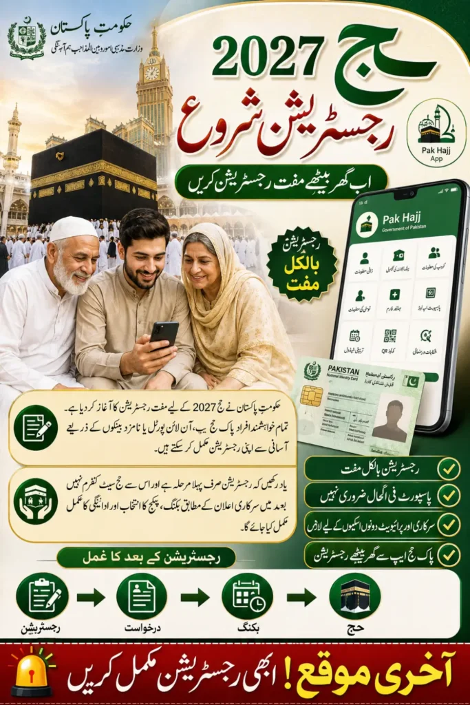 Hajj Registration App Pakistan 2027 Guide to Pak Hajj App, Registration Process, and Requirements