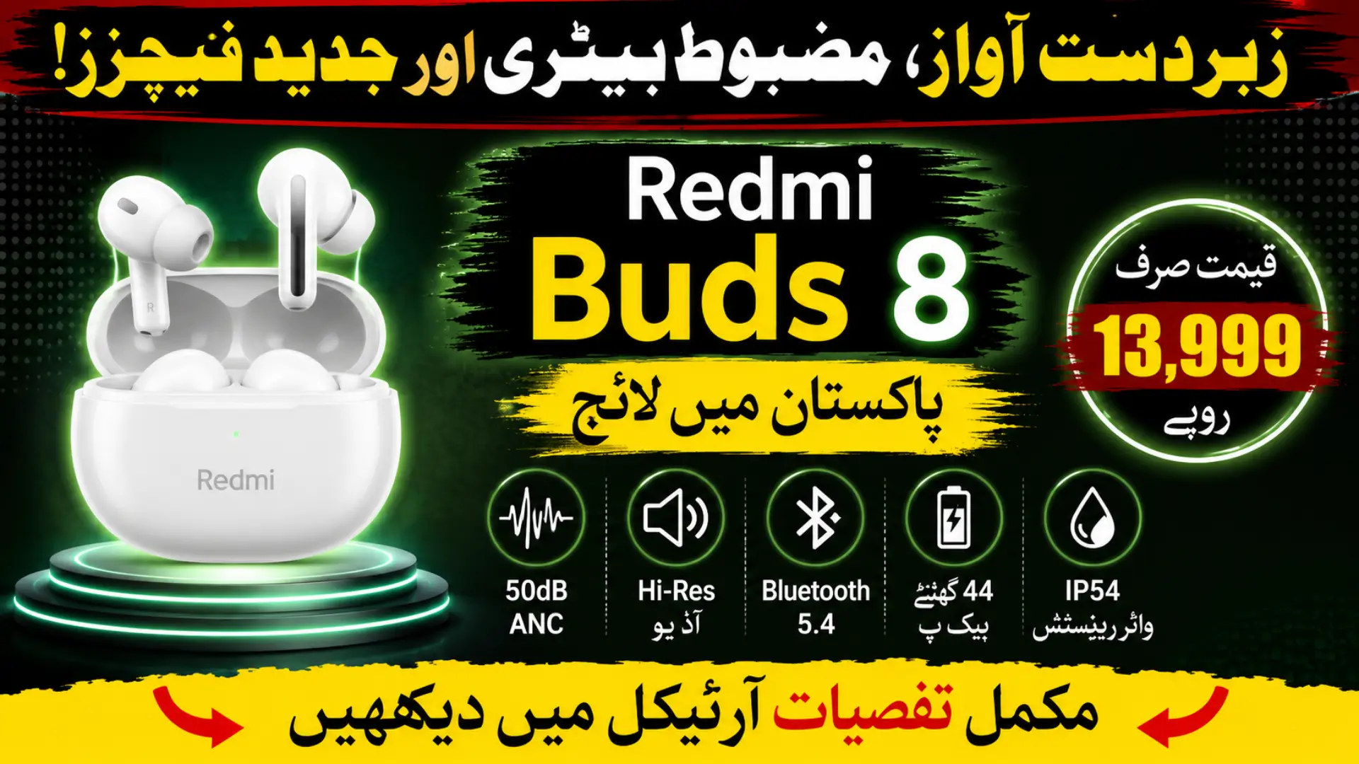 Redmi Buds 8 in Pakistan: Price, Features, ANC Technology and Full Specifications