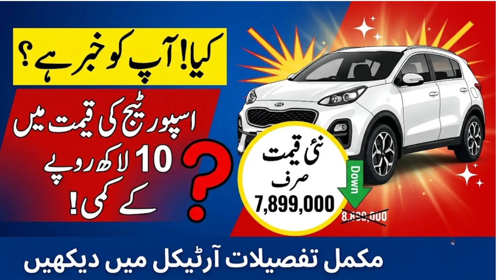 Kia Sportage L Alpha Price Cut by Rs. 1 Million in Pakistan New Installment Plan Announced