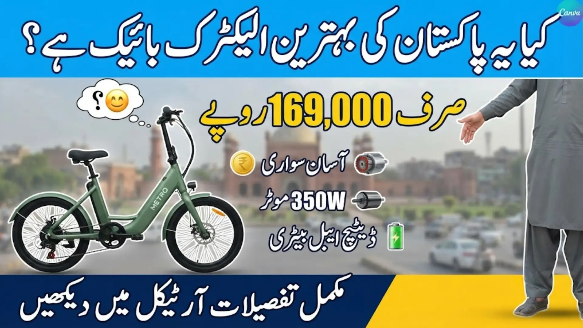 Metro Step-Thru Electric Bike in Pakistan: Price, Battery, Features & Availability